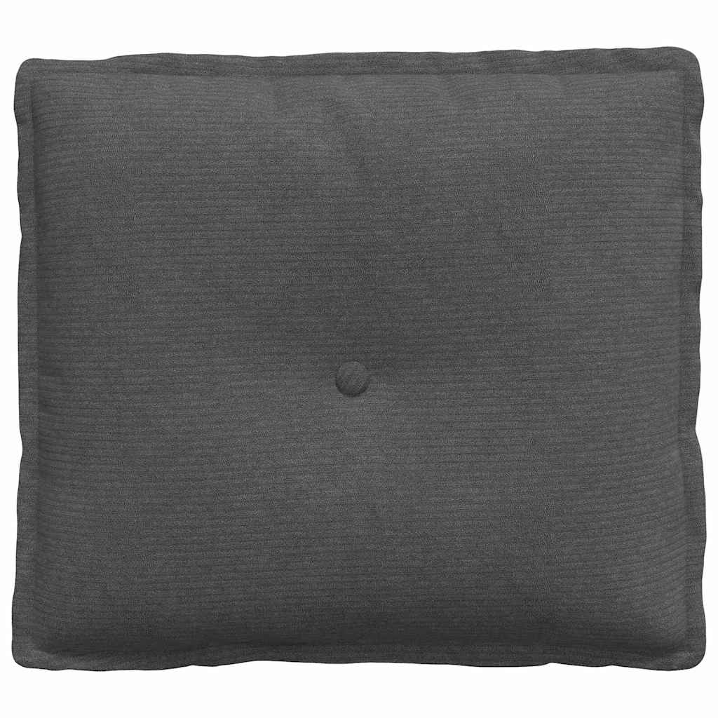 Rückenkissen Hellgrau 50 x 45 cm Cordstoff