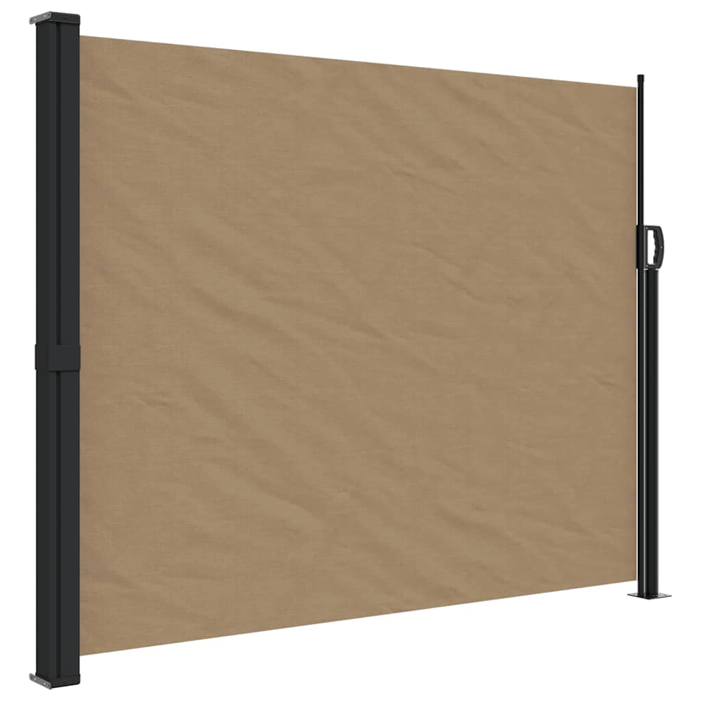 Seitenmarkise Ausziehbar Schwarz 100x300 cm