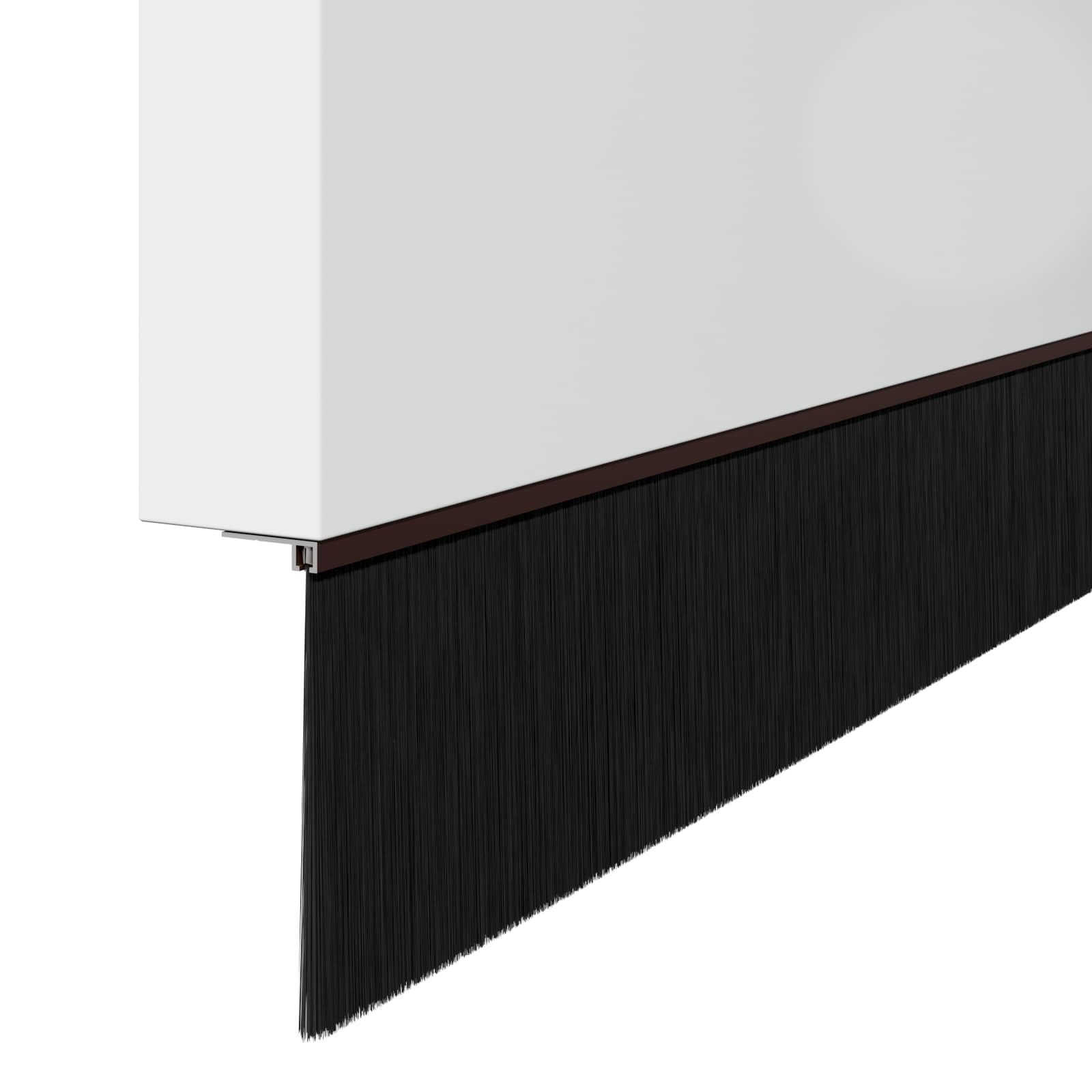 Aufsteck Türbürstendichtungen 2 pcs Braun 100 cm
