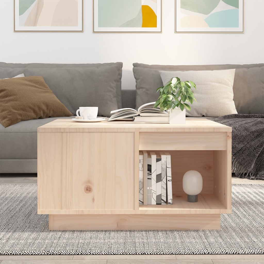 Couchtisch 100x101x40,5 cm Massivholz Kiefer