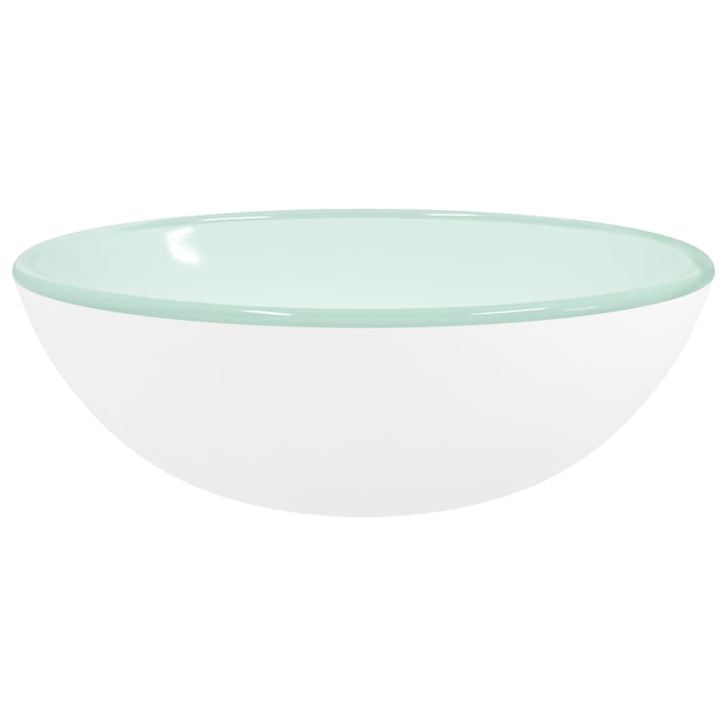 Waschbecken Hartglas 35x12 cm Transparent