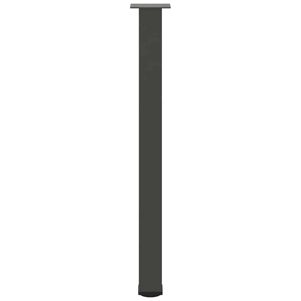 Bartischbeine 4 Stk. Schwarz 100-102 cm Stahl