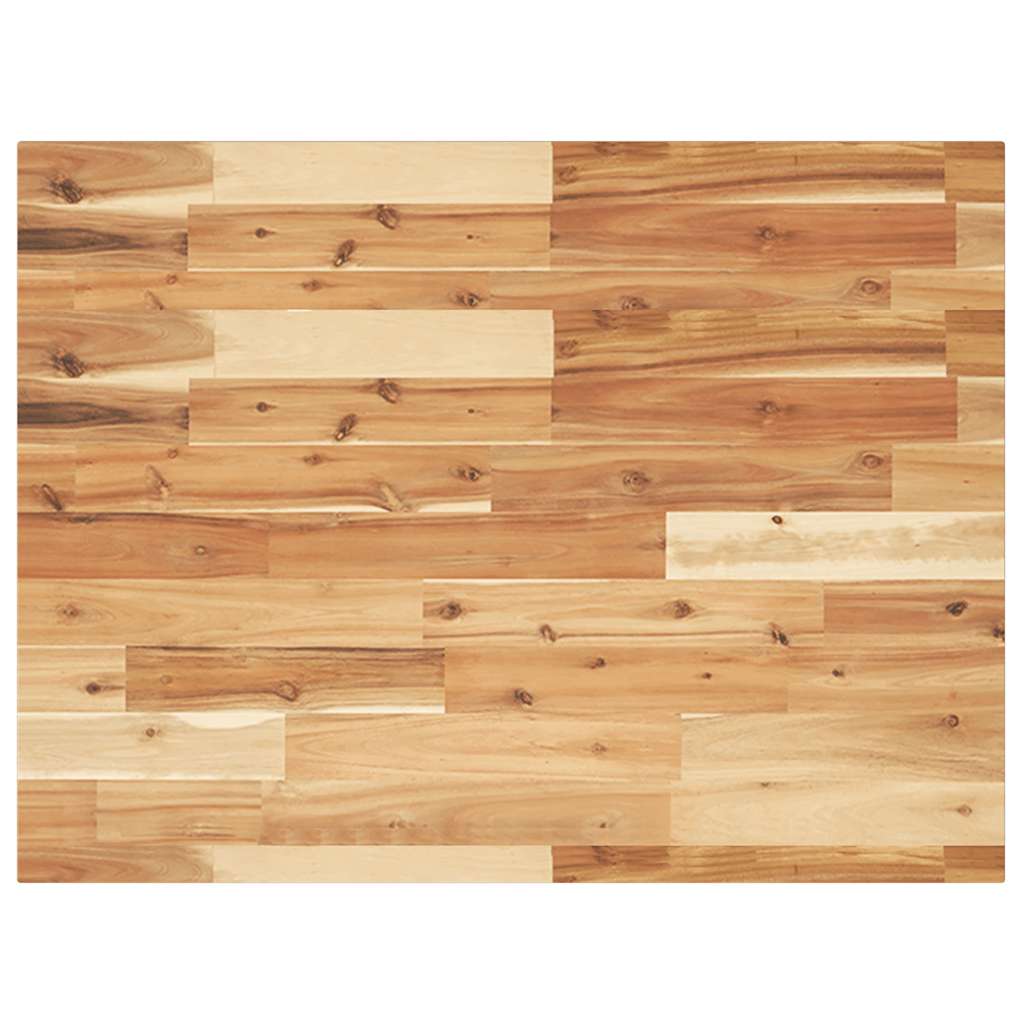Tischplatte Rechteckig 60x50x2 cm Massivholz Akazie