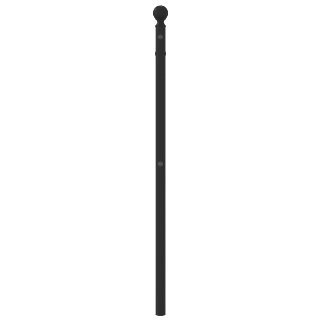 Ersatz-Kopfteil Metall Schwarz 90 cm