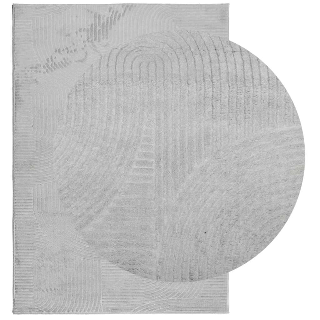 Teppich IZA Kurzflor Skandi-Stil Anthrazit 80x150 cm