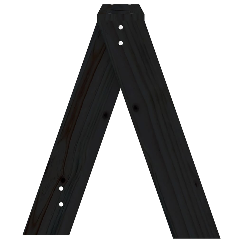 Hocker 2 Stk. 40x40x45 cm Massivholz Kiefer