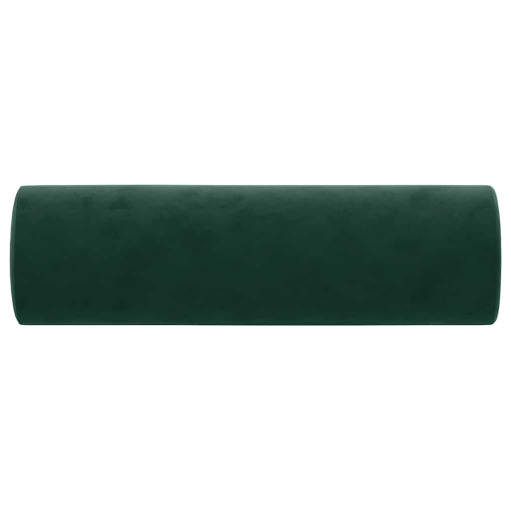 Zierkissen 2 Stk. Hellgrau Ø15x50 cm Samt