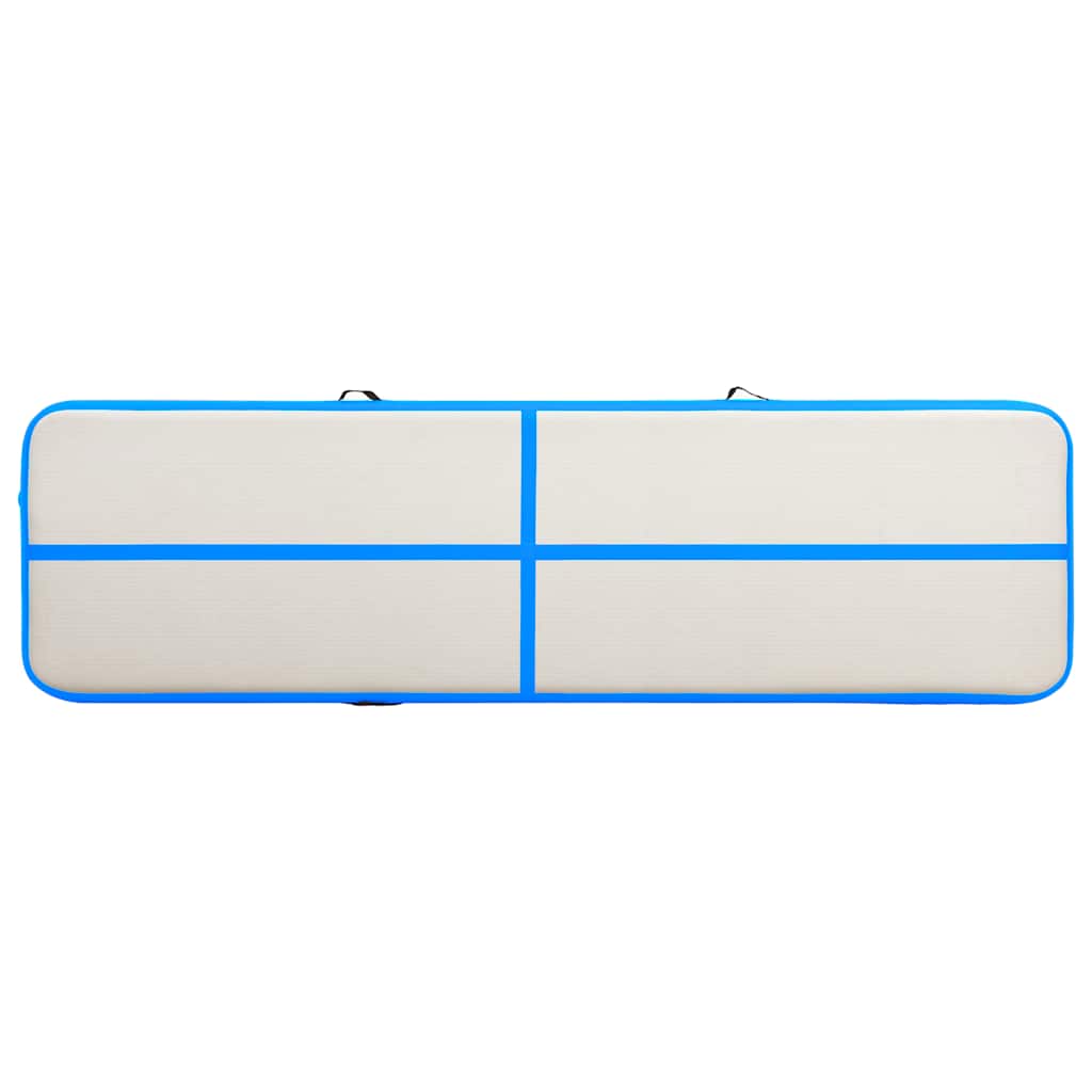Aufblasbare Gymnastikmatte mit Pumpe 300×100×10 cm PVC Rosa