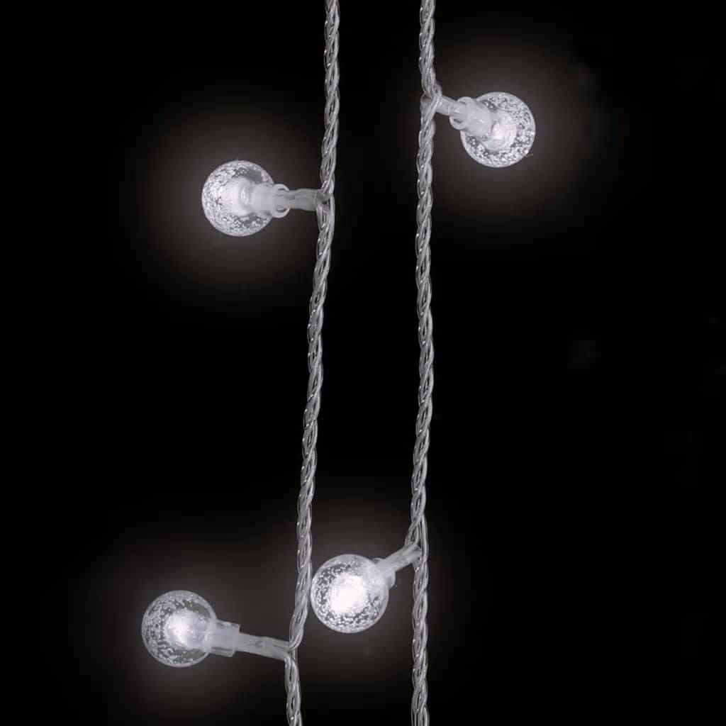 Lichterkette Kugeln 20 m 200 LED Warmweiß 8 Funktionen