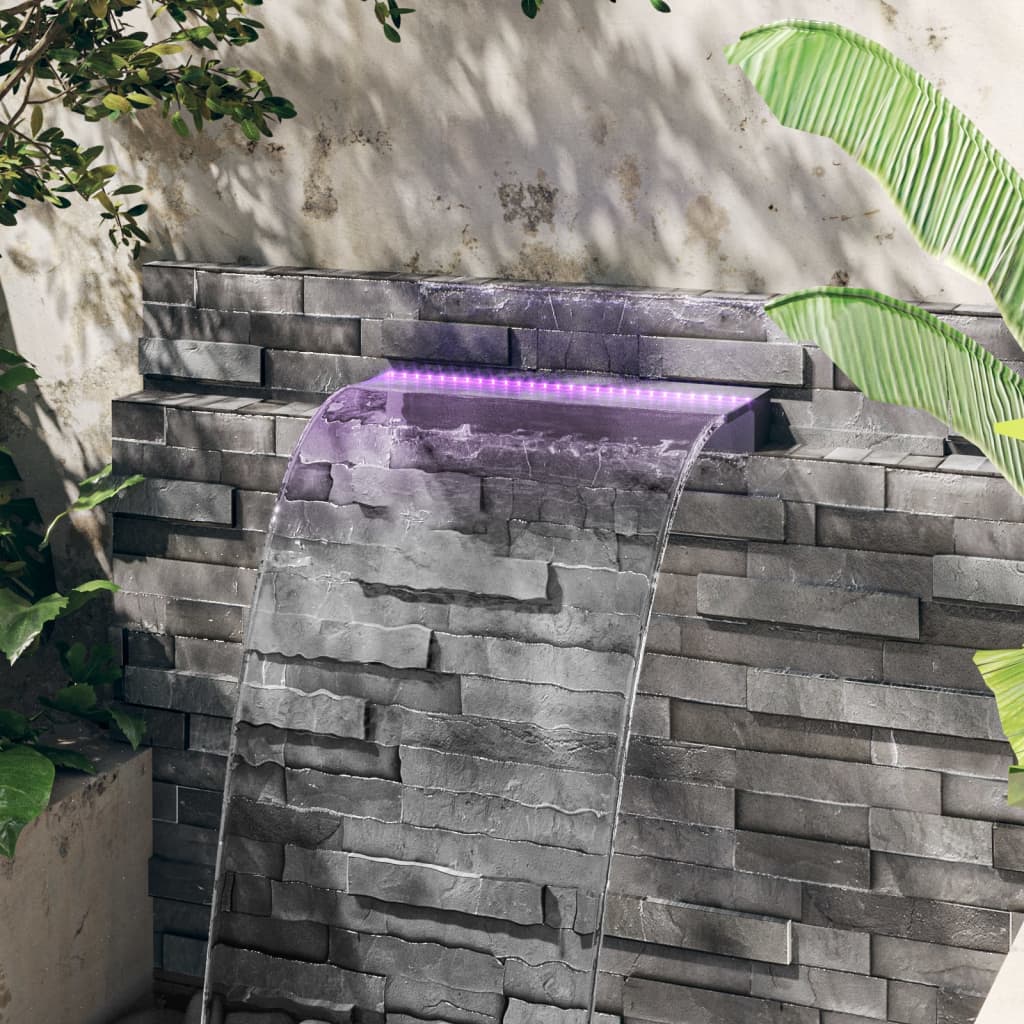 Wasserfall-Element mit RGB LEDs Acryl 30 cm