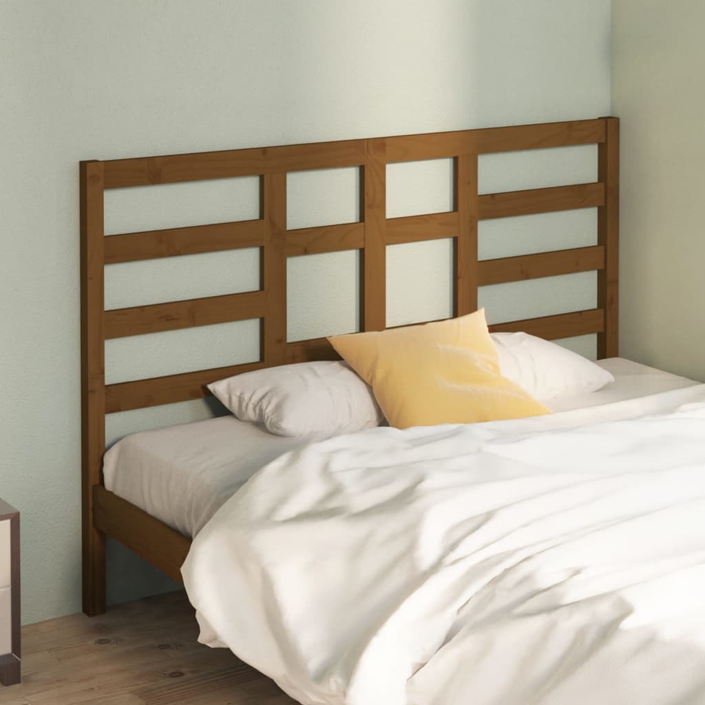 Bett-Kopfteil Grau 81x4x104 cm Massivholz Kiefer