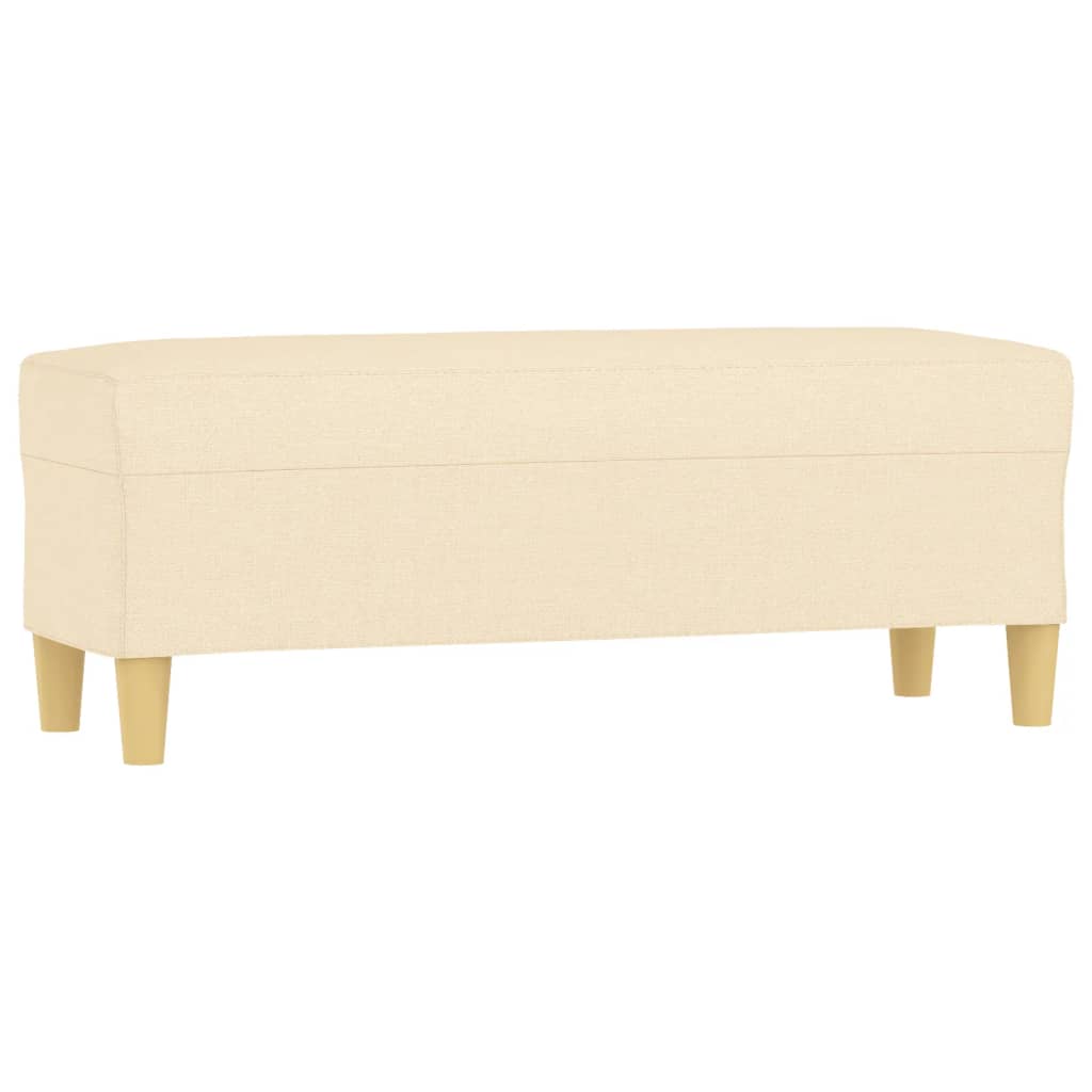 Sitzbank Hellgrau 70x35x41 cm Stoff