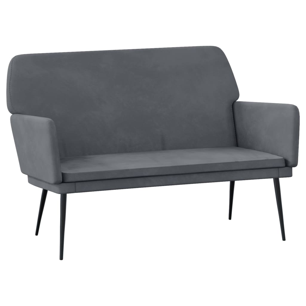 Sitzbank Dunkelgrün 108x79x79 cm Samt