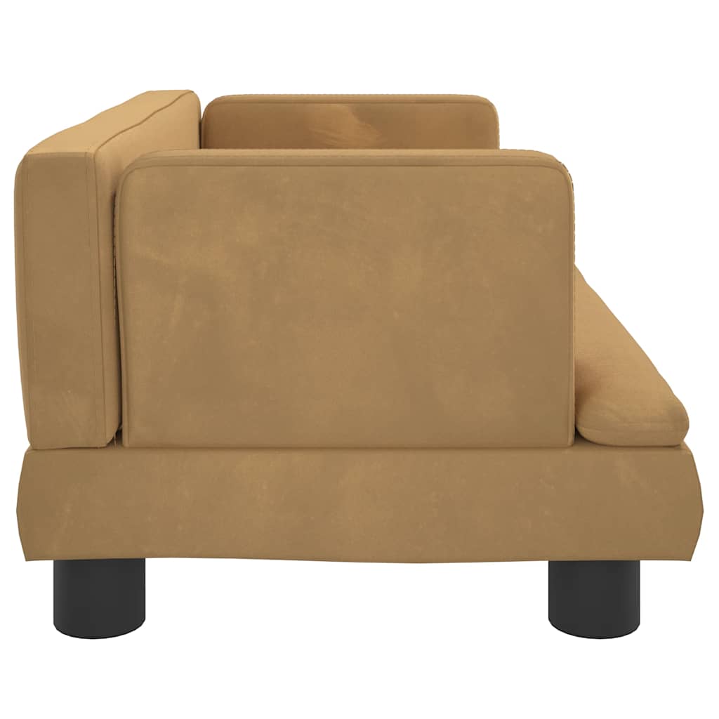 Hundebett Blau 80x45x30 cm Samt