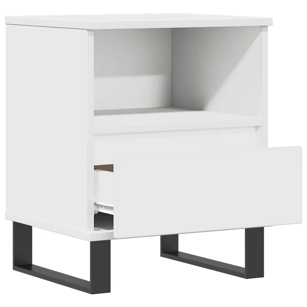 Bettschrank Schwarz Eichen-Optik 40 x 35 x 50 cm Holzwerkstoff