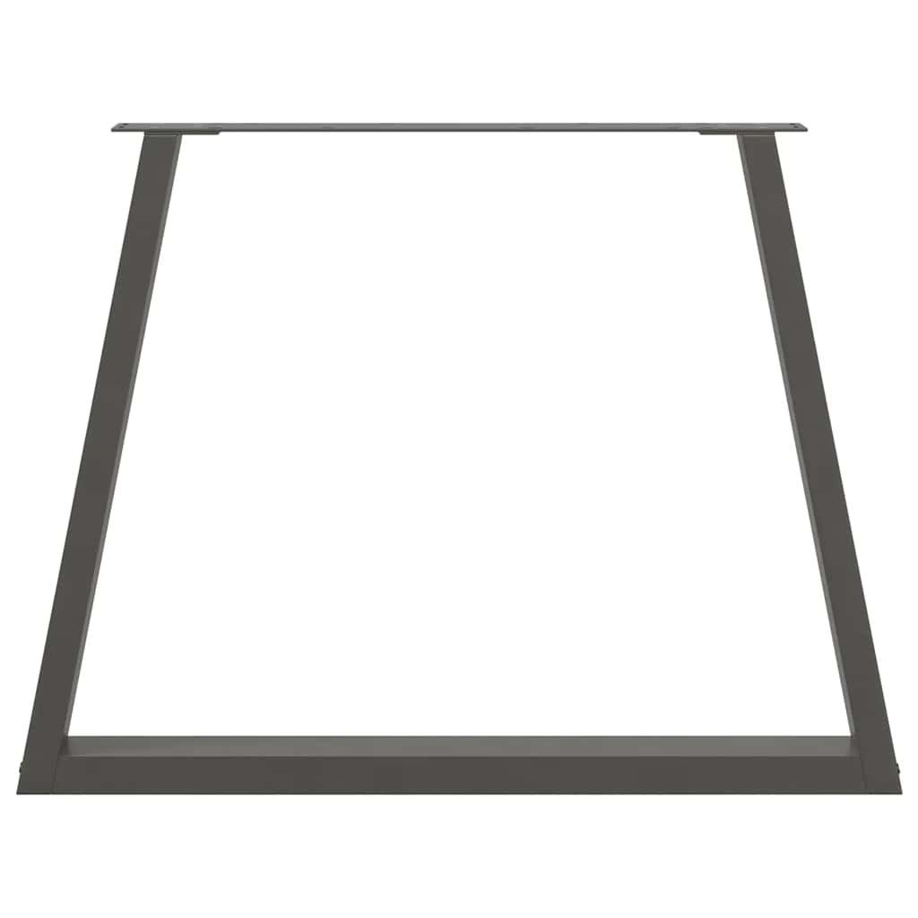 Couchtischbeine V-Form 2 Stück Schwarz 30x(30-31,3) cm Stahl