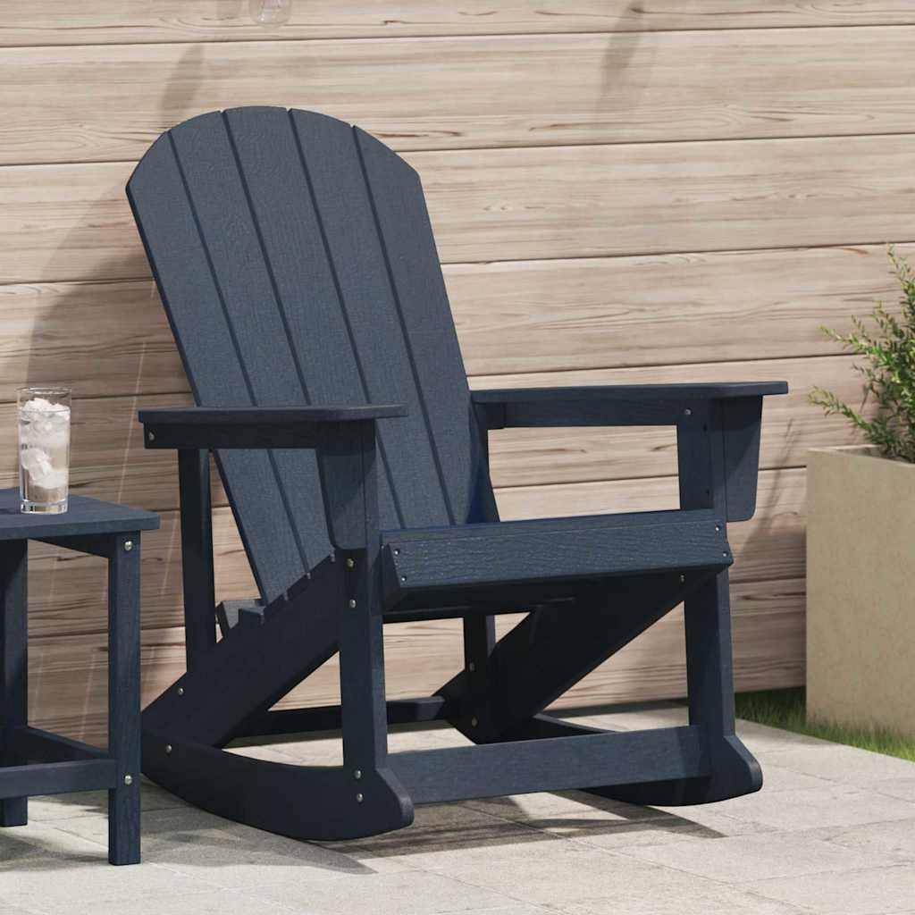 Adirondack-Schaukelstuhl Weiß 92 x 73,5 x 92 cm HDPE