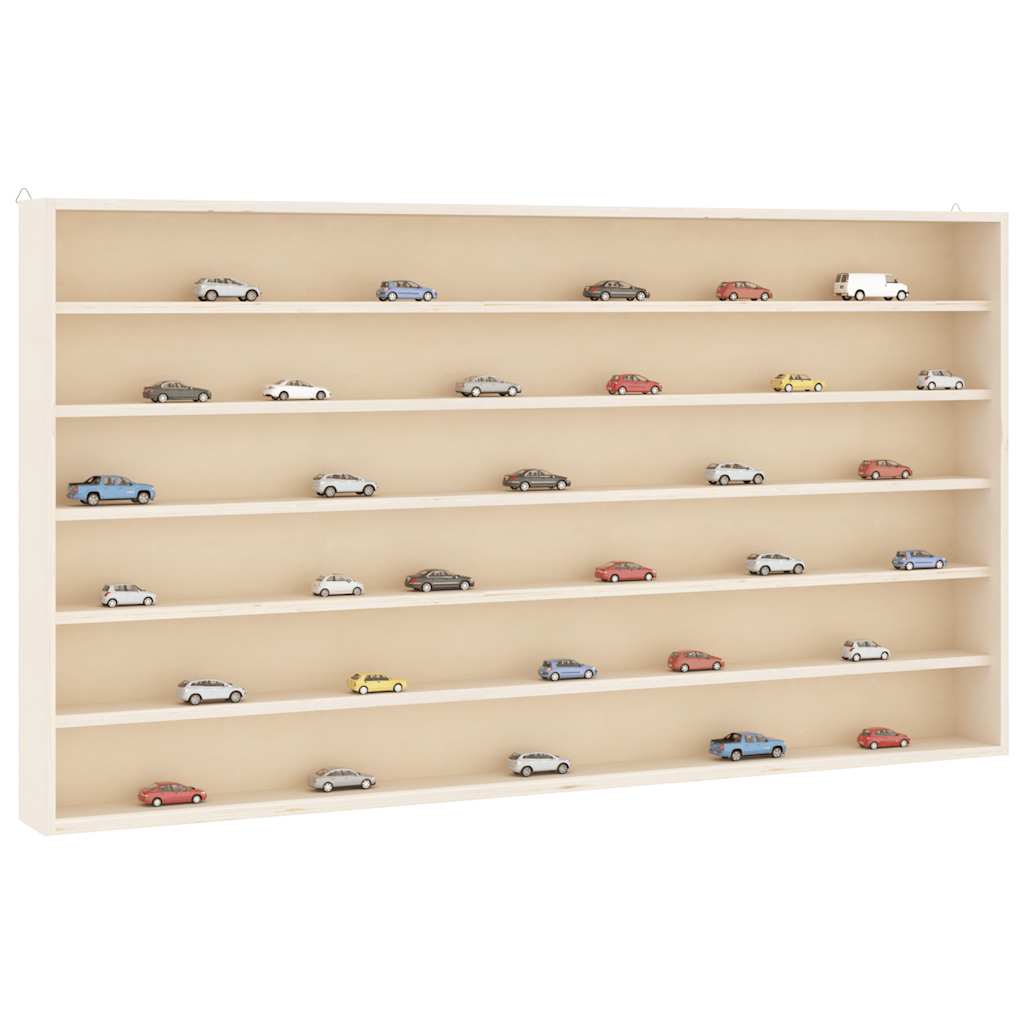 Sammlervitrine aus Holz mit 6 Regalen 40x8,5x55 cm