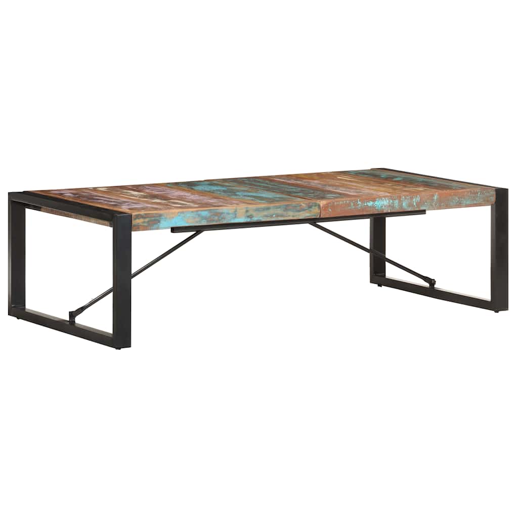 Couchtisch 140x140x40 cm Raues Mangoholz