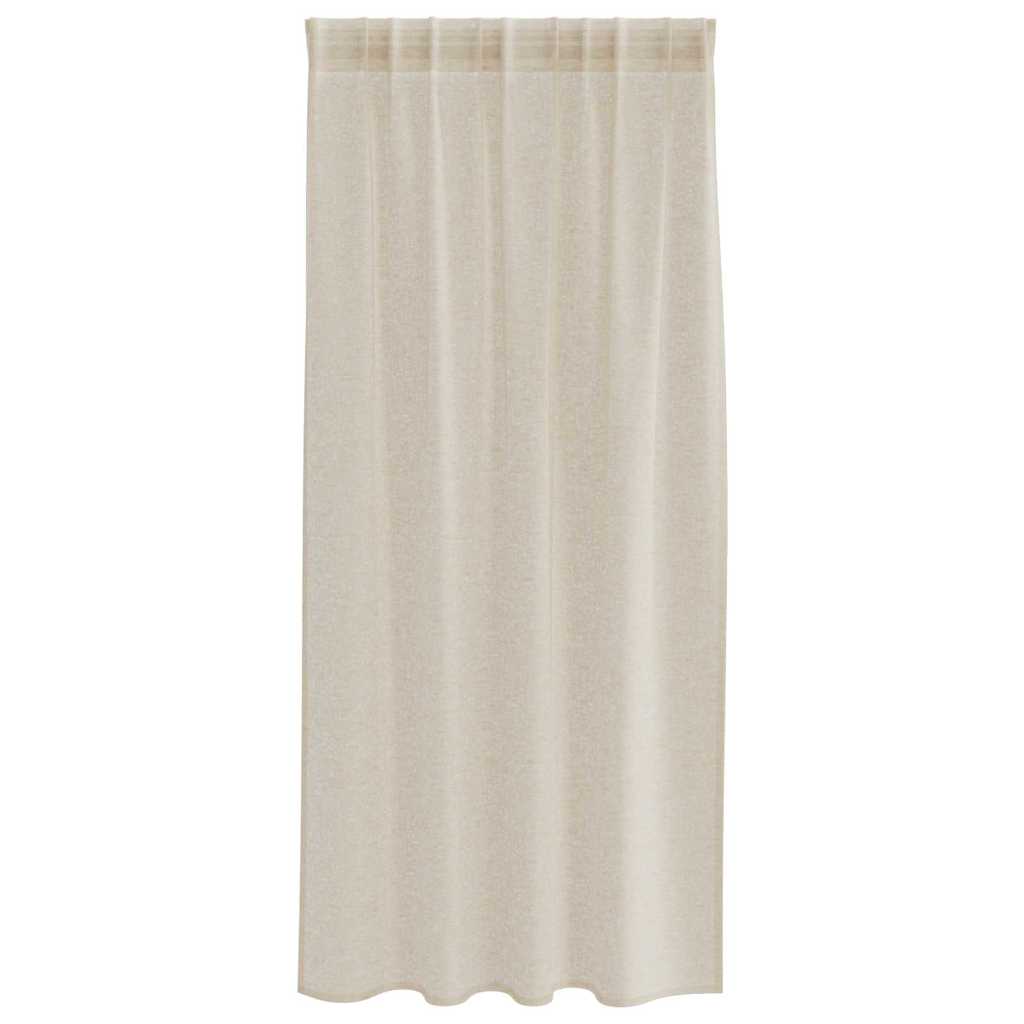 Voile-Vorhang mit Vorhängen 2 pcs Weiß 140 x 140 cm Polyester