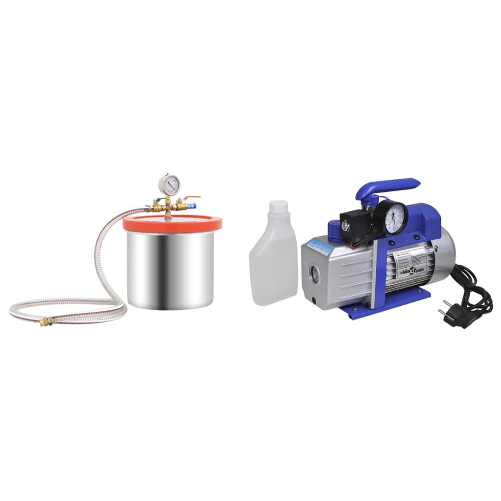 Vakuumkammer mit Einstufiger Pumpe 5,5 L