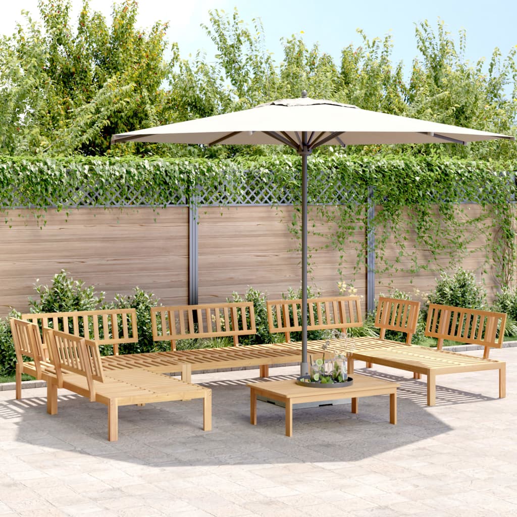 3-tlg. Garten-Sofagarnitur aus Paletten Massivholz Akazie