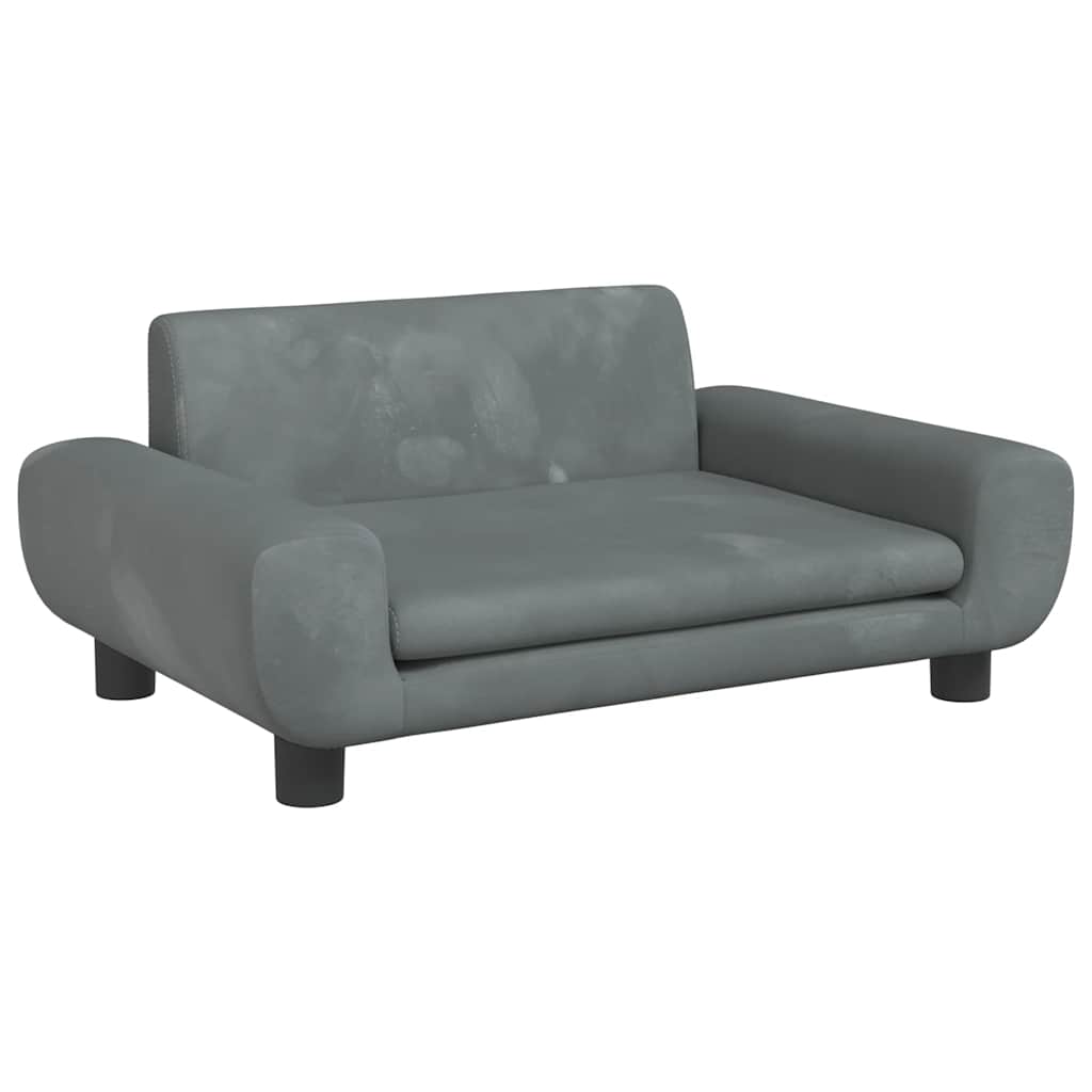 Hundebett Blau 100x54x33 cm Samt