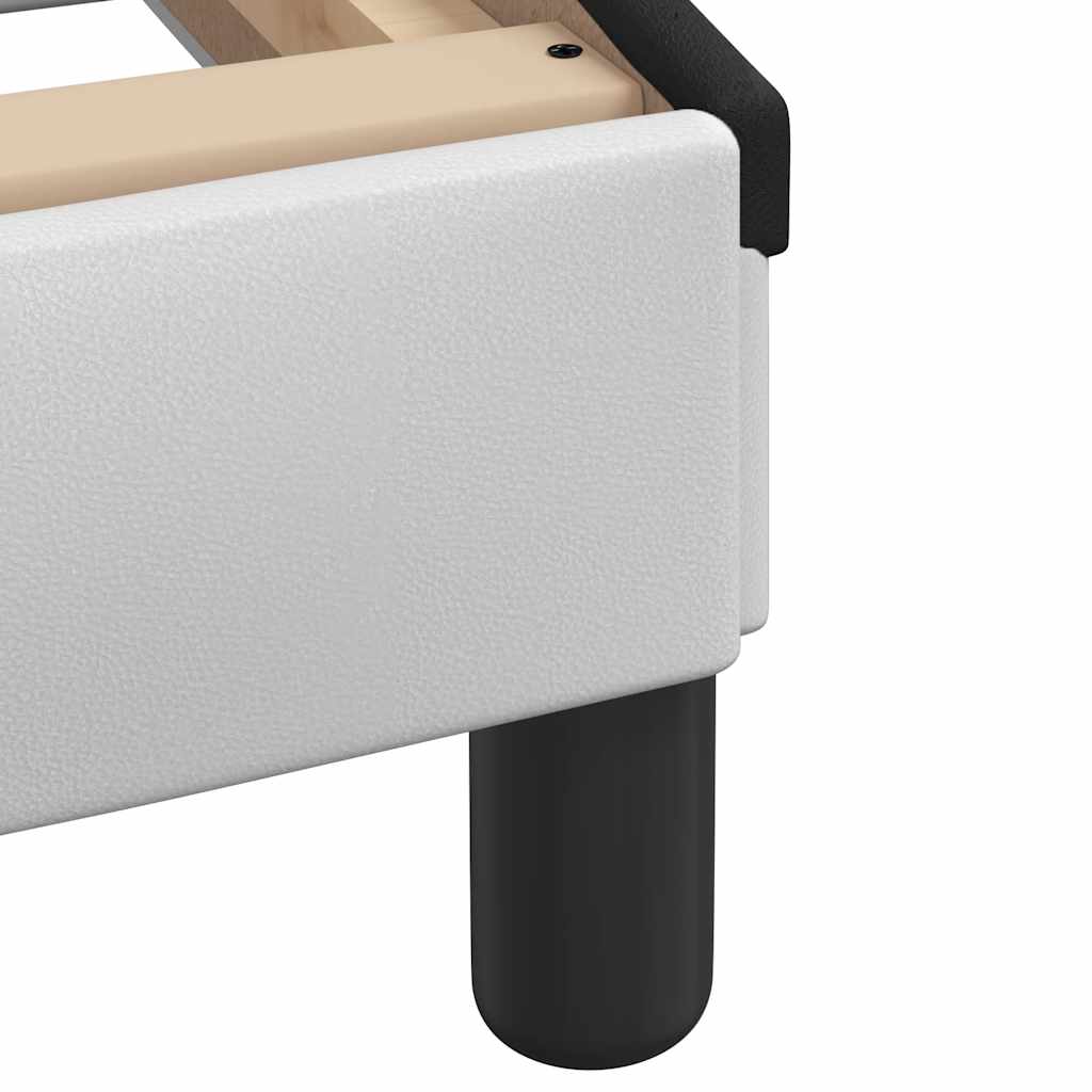 Bettgestell "Dover" Schwarz 80x200 cm Kunstleder