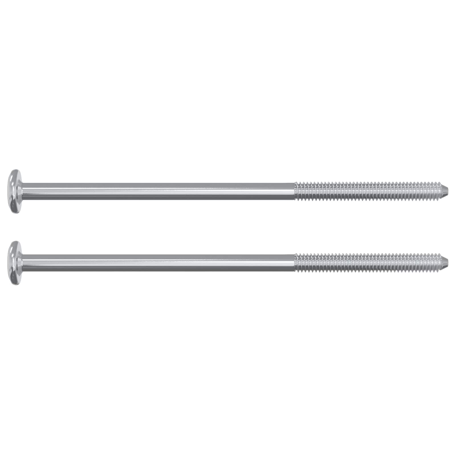 Schraube 2 pcs Silber M6 x 50 mm Stahl