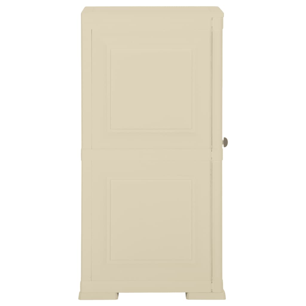 Kunststoffschrank 79x43x125 cm Holzdesign Vanilleeis