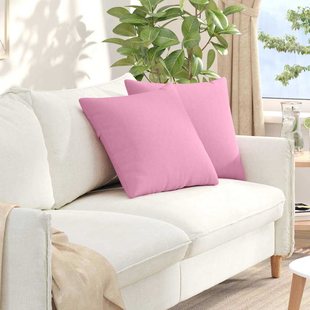 Sofakissen 2 pcs Hellgrau 50 x 30 cm Stoff