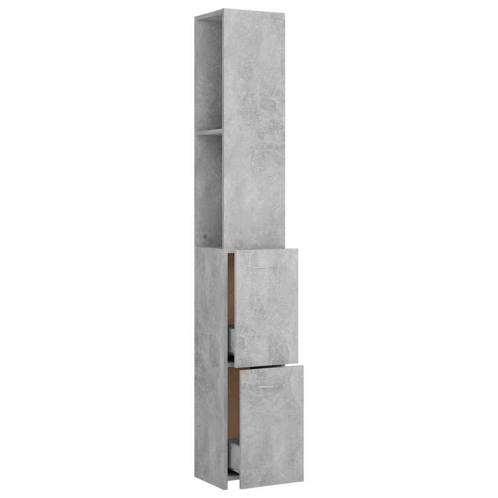 Badschrank Weiß 25x26,5x170 cm Holzwerkstoff