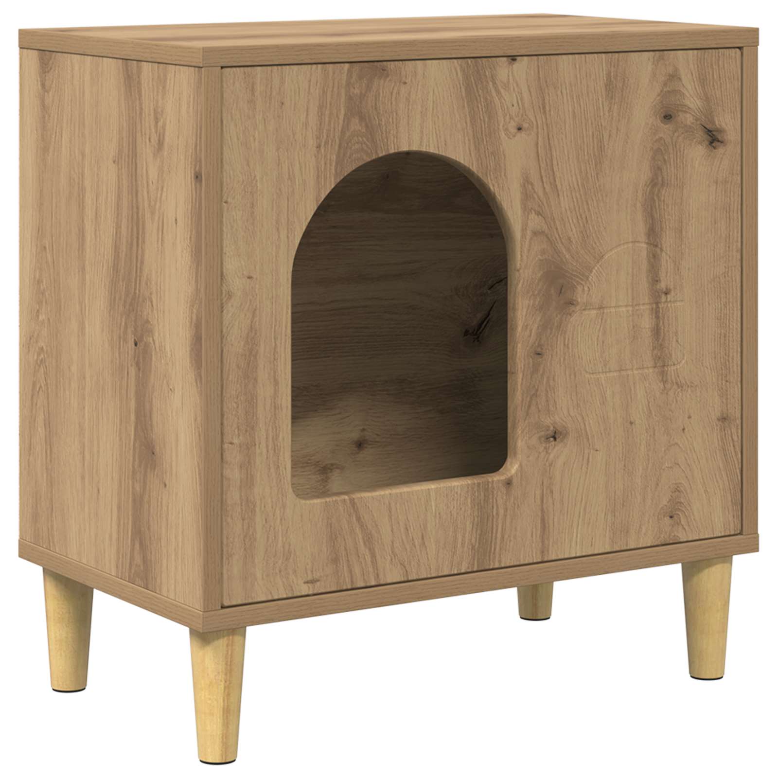 Katzenhaus Weiß 51 x 30 x 52 cm Holzwerkstoff