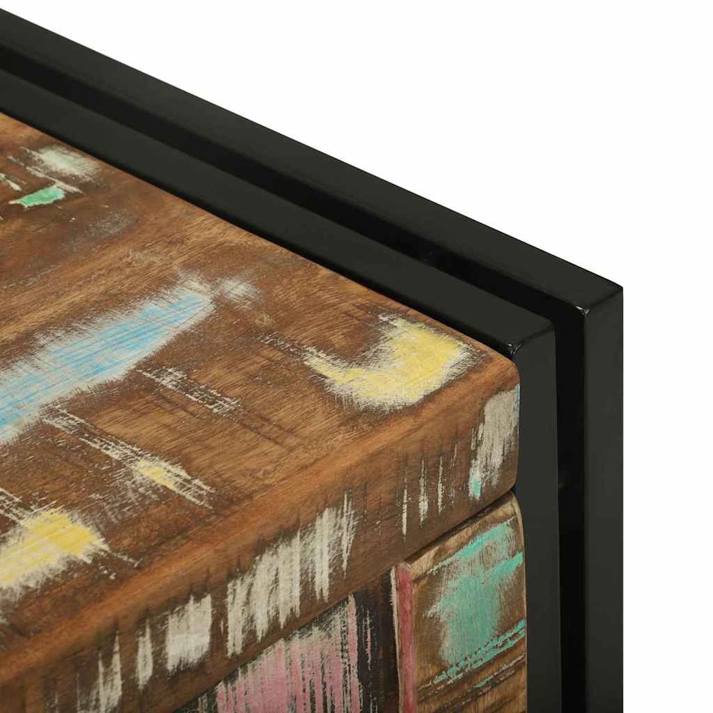 Aufbewahrungsbox 50 x 50 x 50 cm Massives upgecyceltes Holz