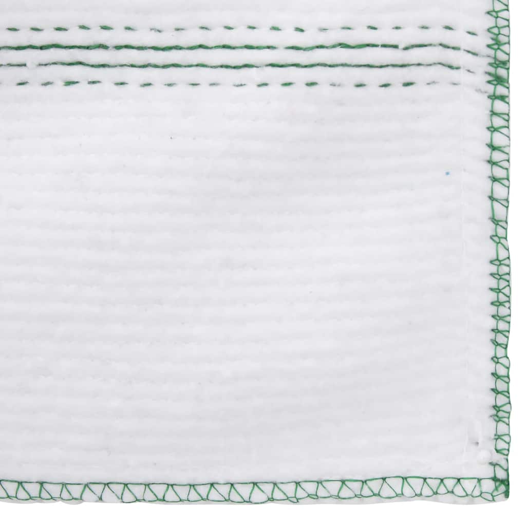 Reinigungstücher 5 Stk. Weiß mit Grünen Gestreift 50x60 cm