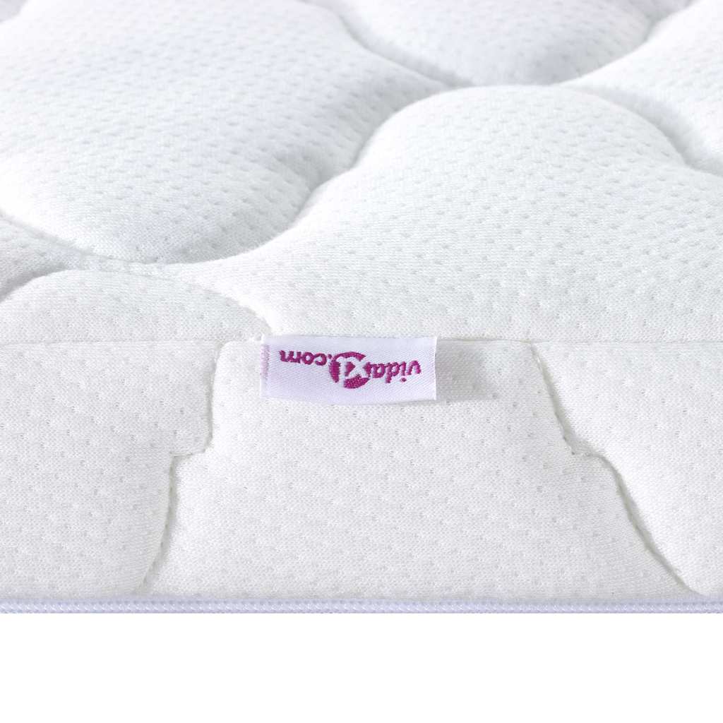 Kokosnuss Topper Weiß 70 x 200 cm Jacquard-Stoff