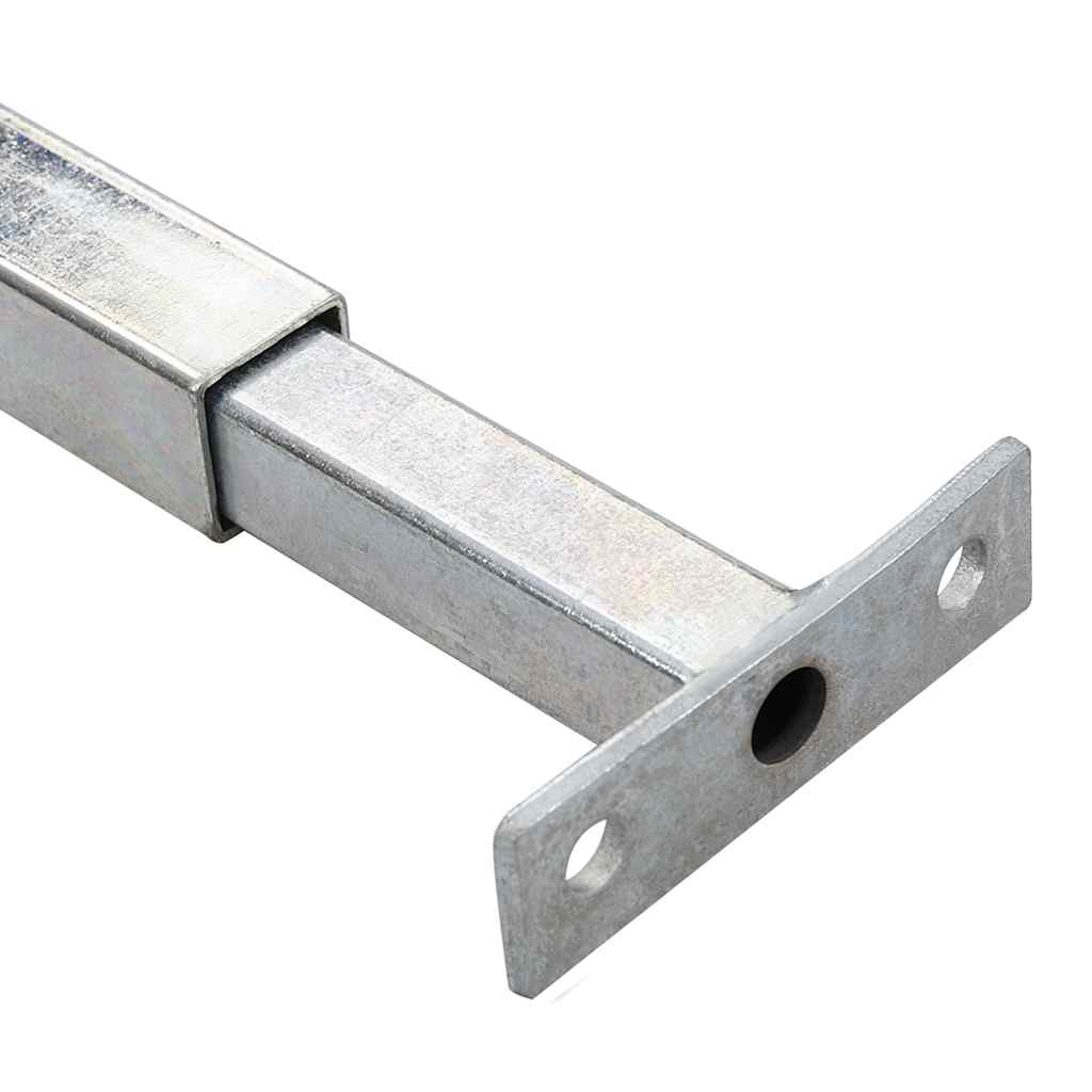 Verstellbarer Fenster-Sicherheitsbalken 6 pcs Silber Stahl