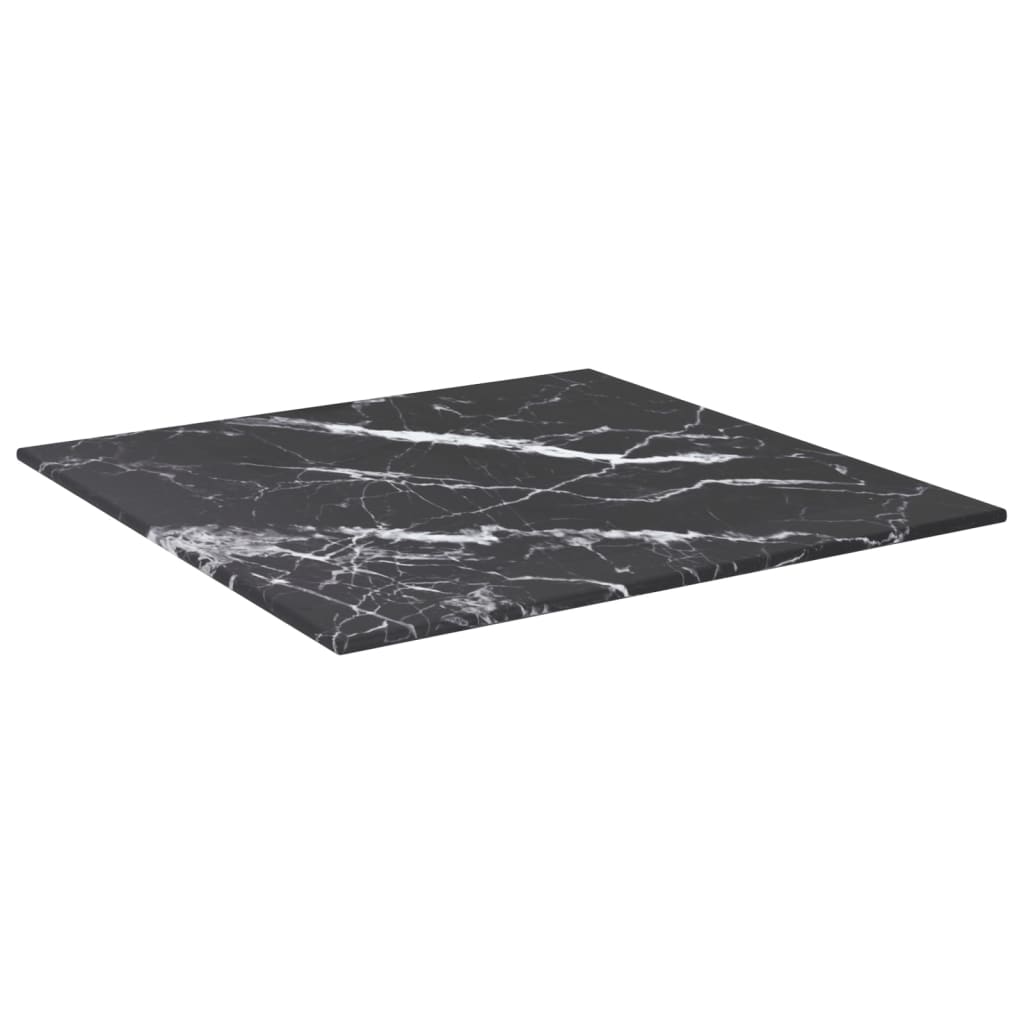 Tischplatte aus gehärtetem Glas quadratisch 700x700 mm