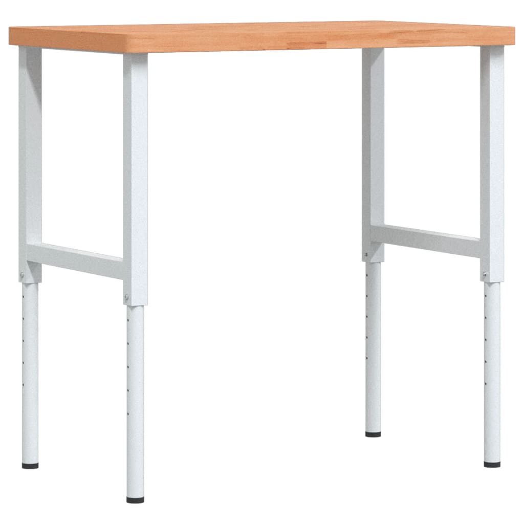 Werkbank 100x60x(71,5-98) cm Massivholz Buche Rechteckig