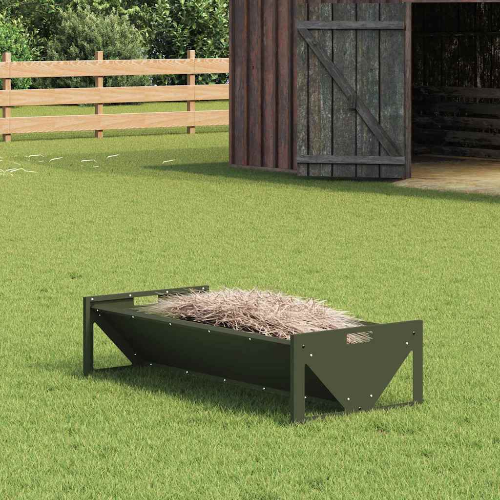 Futtertröge für Nutztiere Schwarz 108 x 50 x 28 cm
