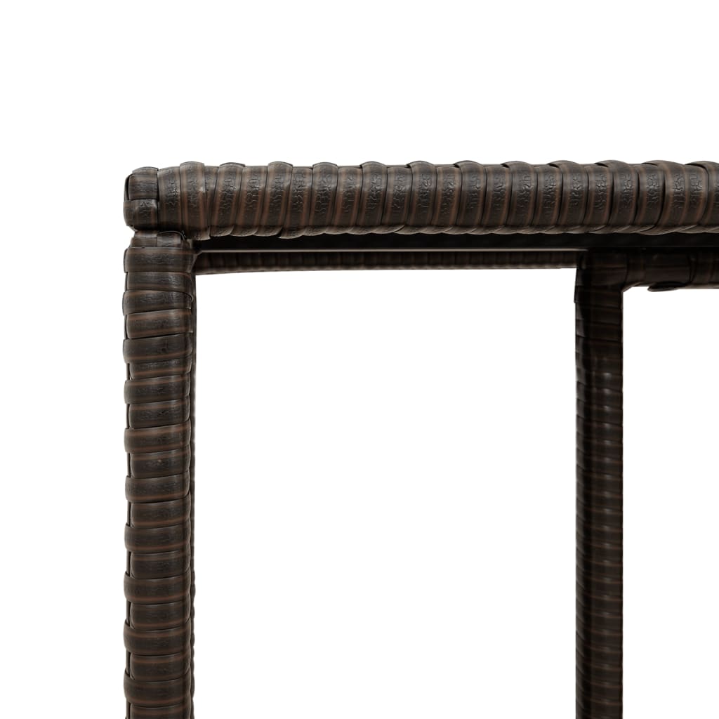 Lagerregale 2 Stk. Schwarz Poly Rattan