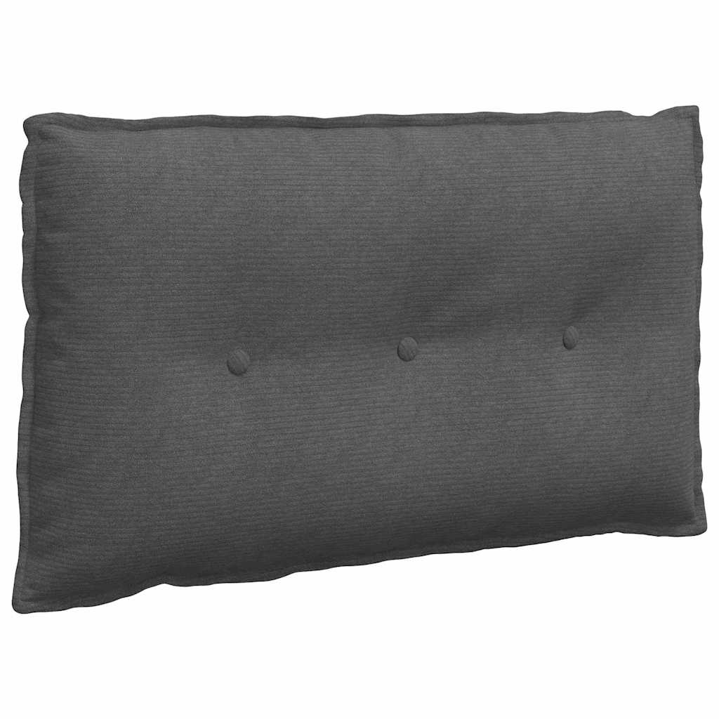 Rückenkissen Hellgrau 50 x 45 cm Cordstoff