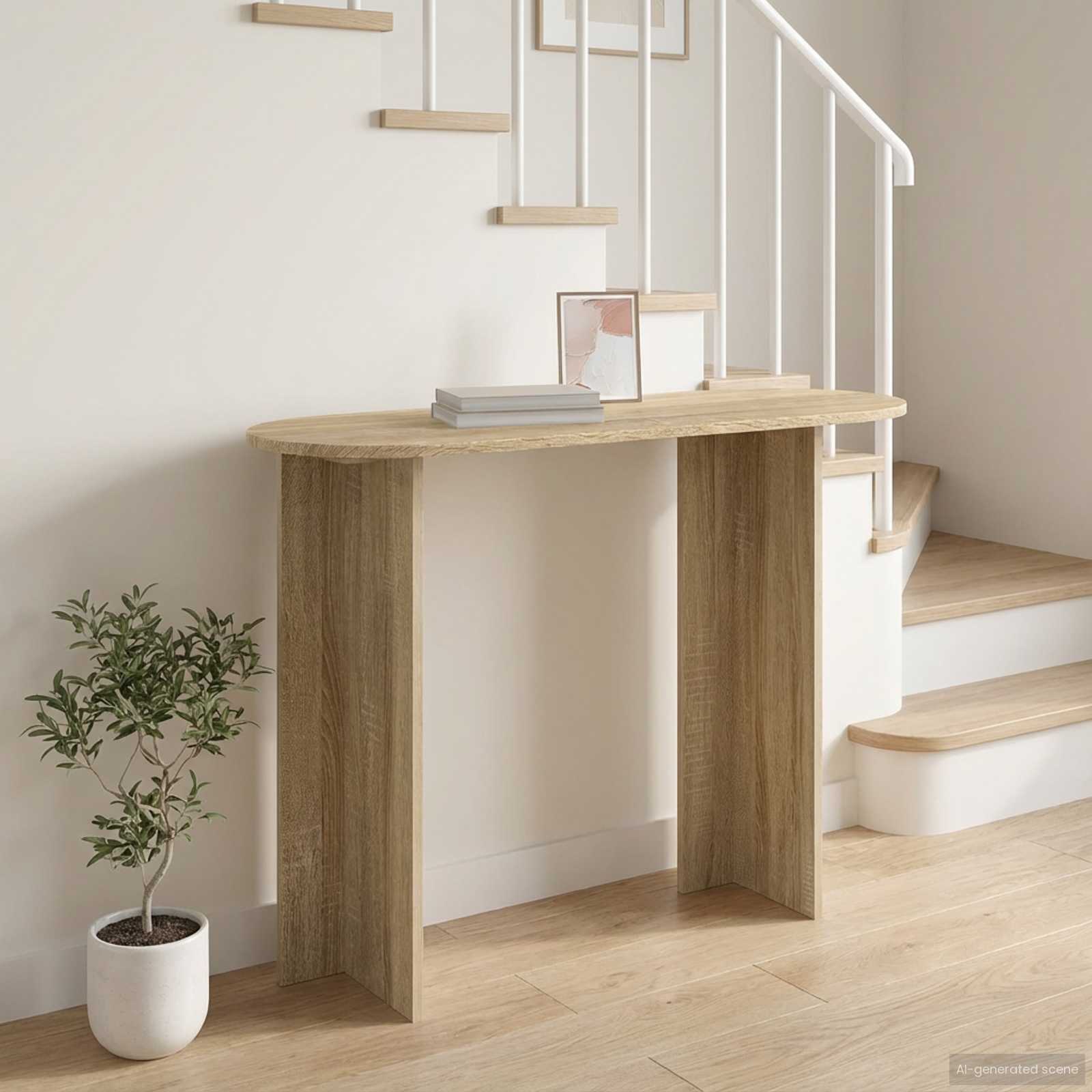 Konsolentisch Weiß 100 x 39,5 x 75 cm Holzwerkstoff
