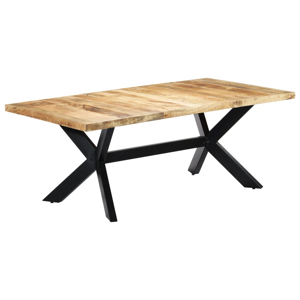 Esstisch Massivholz Mango und Stahlgestell 180 cm