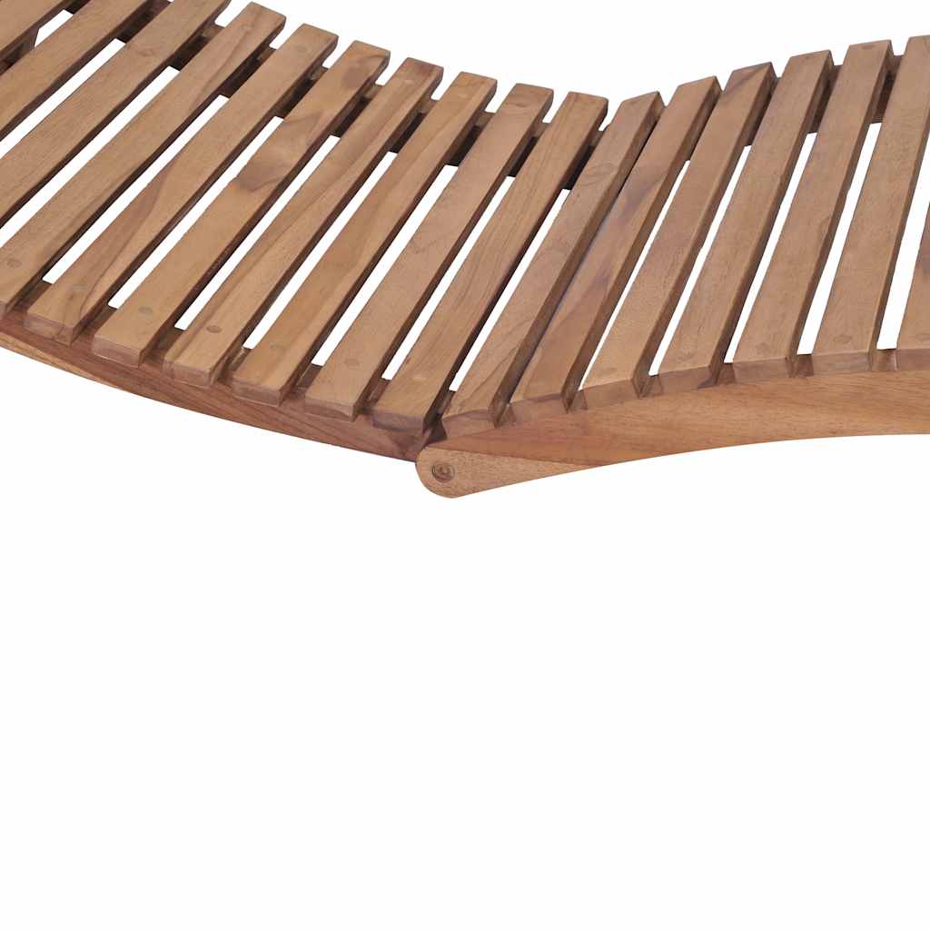 Sonnenliege Braun 198 x 55 x 58,5 cm Massivholz Teak