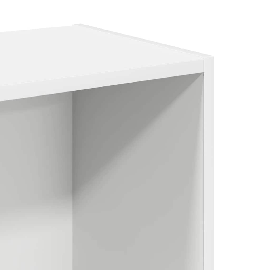 Bücherregal Weiß 80x30x189 cm Holzwerkstoff