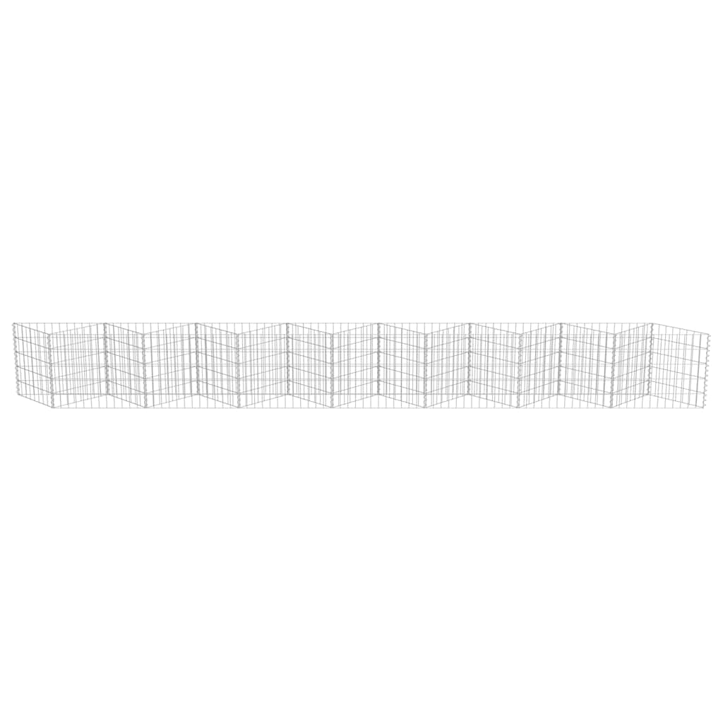 Gabionenwand Verzinkter Stahl 450×30×100 cm