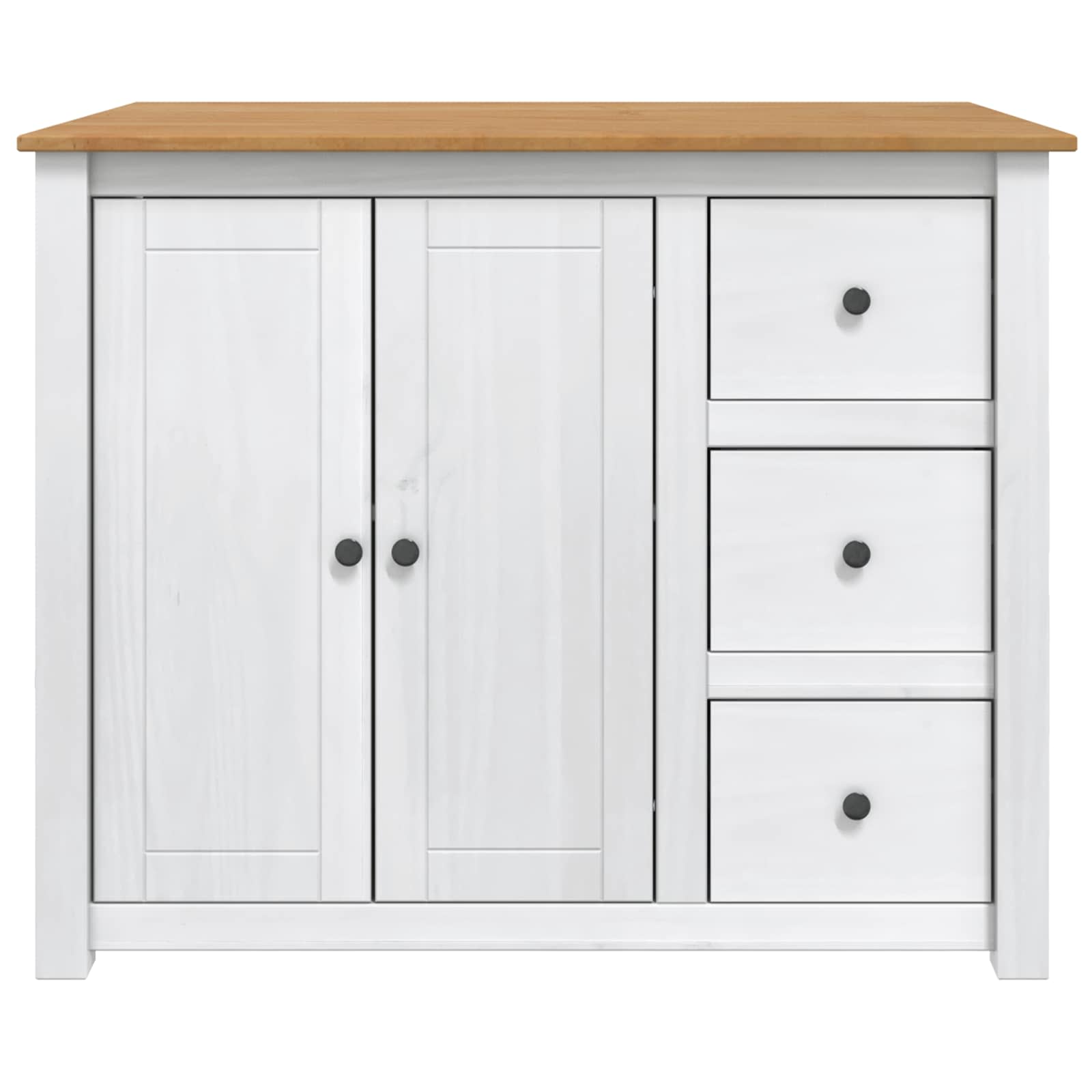 Küchentrolley mit Tür PANAMA 2 pcs Honigwachs 112 x 77 x 90 cm