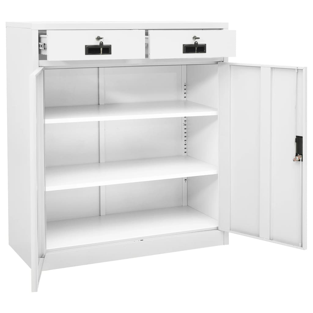 Büroschrank mit Pflanzkasten Anthrazit 90x40x125 cm Stahl