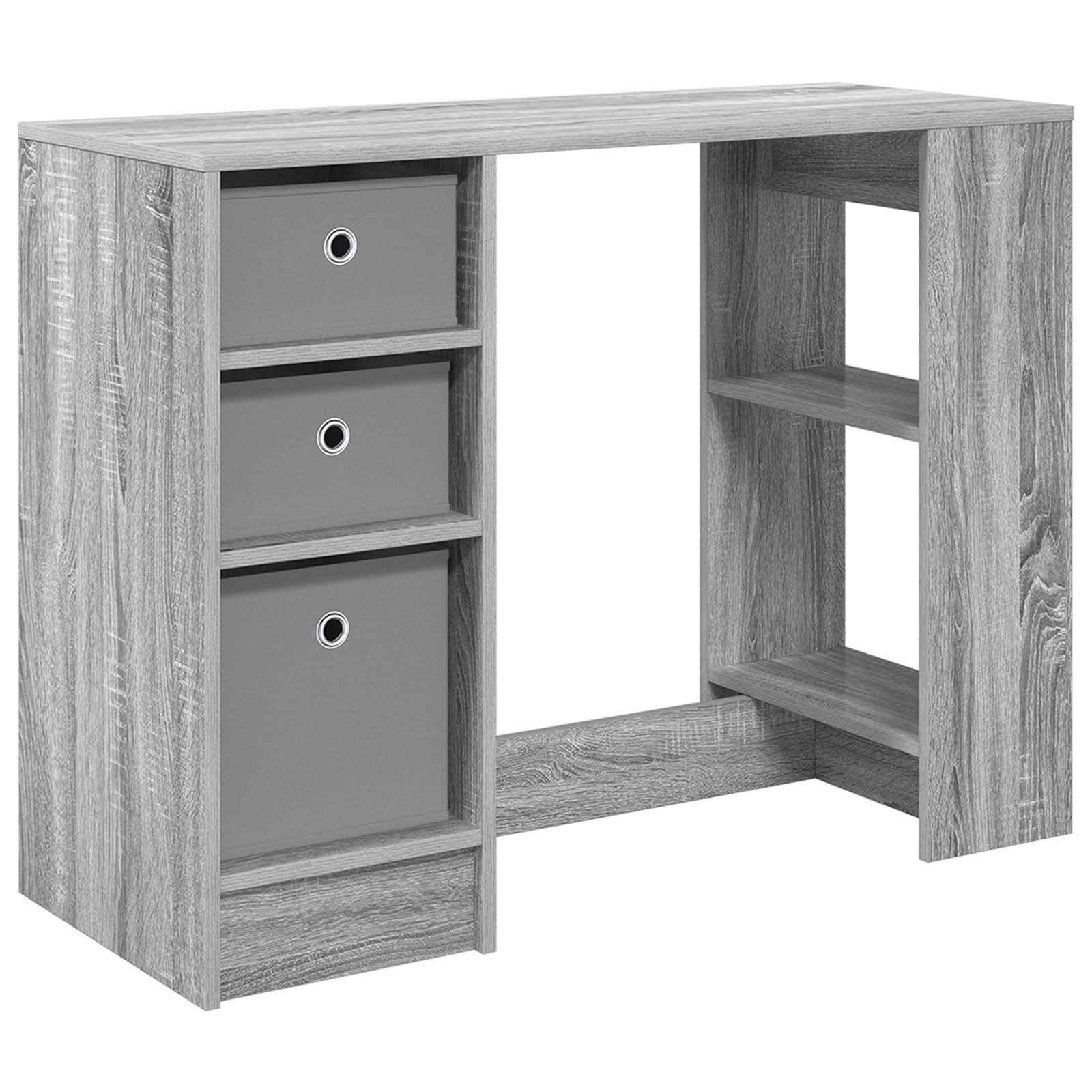 Schreibtisch mit Schubladen Weiß 100 x 40 x 75 cm Holzwerkstoff
